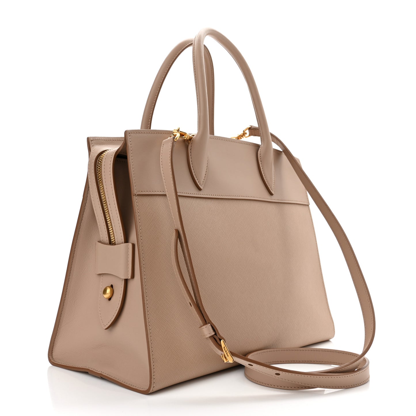 Saffiano City Calfskin Medium Esplanade Cammeo