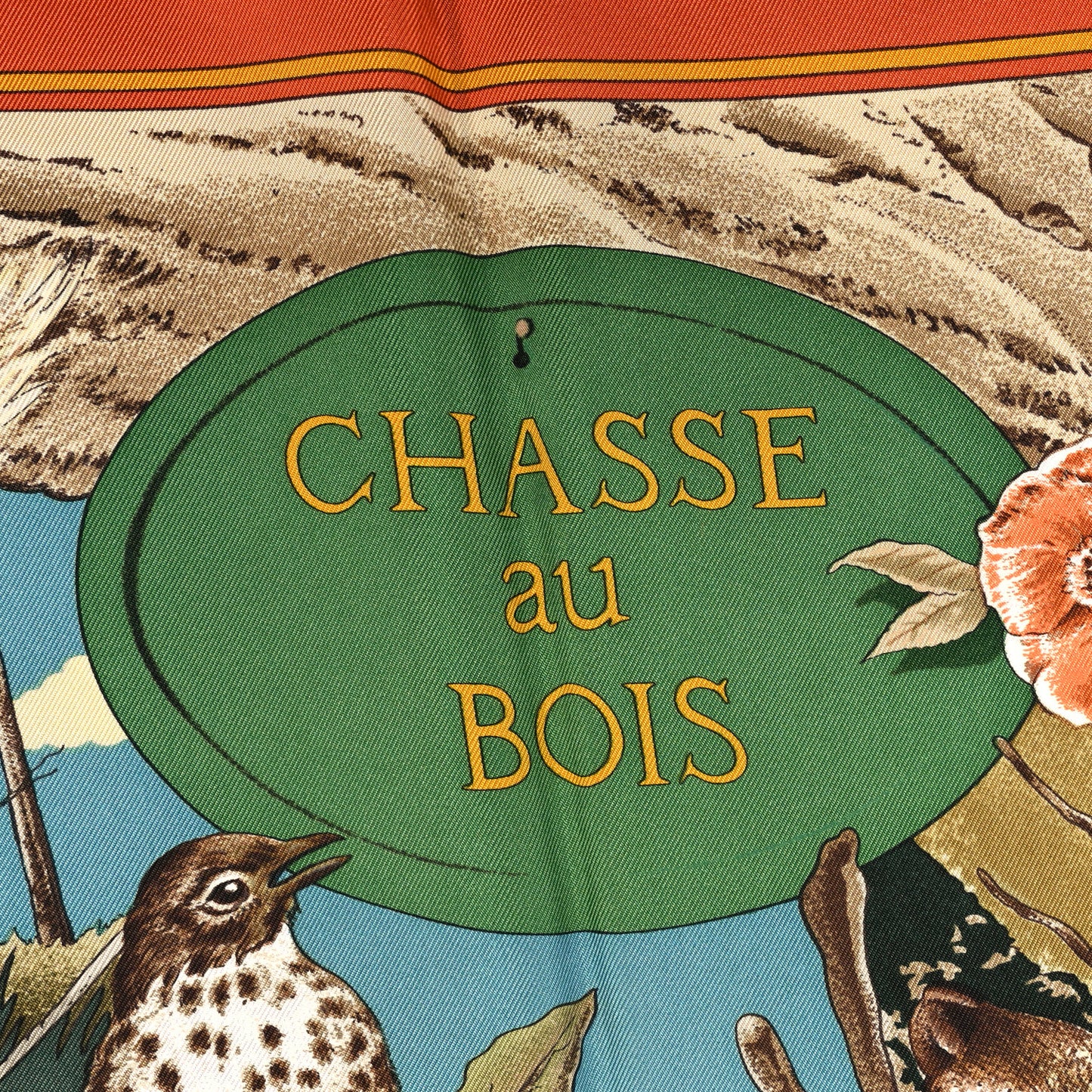 Silk Chasse Au Bois Scarf 90