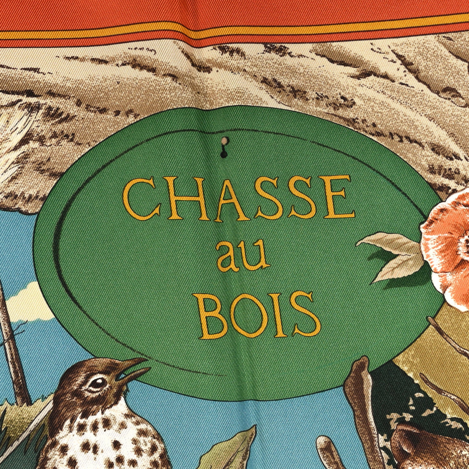 Hermes Silk Chasse Au Bois Scarf 90 5 of 6