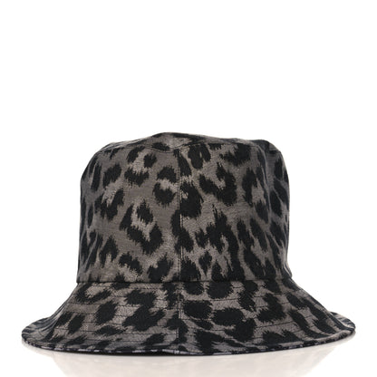 Christian Dior Oblique Reversible Leopard Bucket Hat 57 Grey 3 of 10