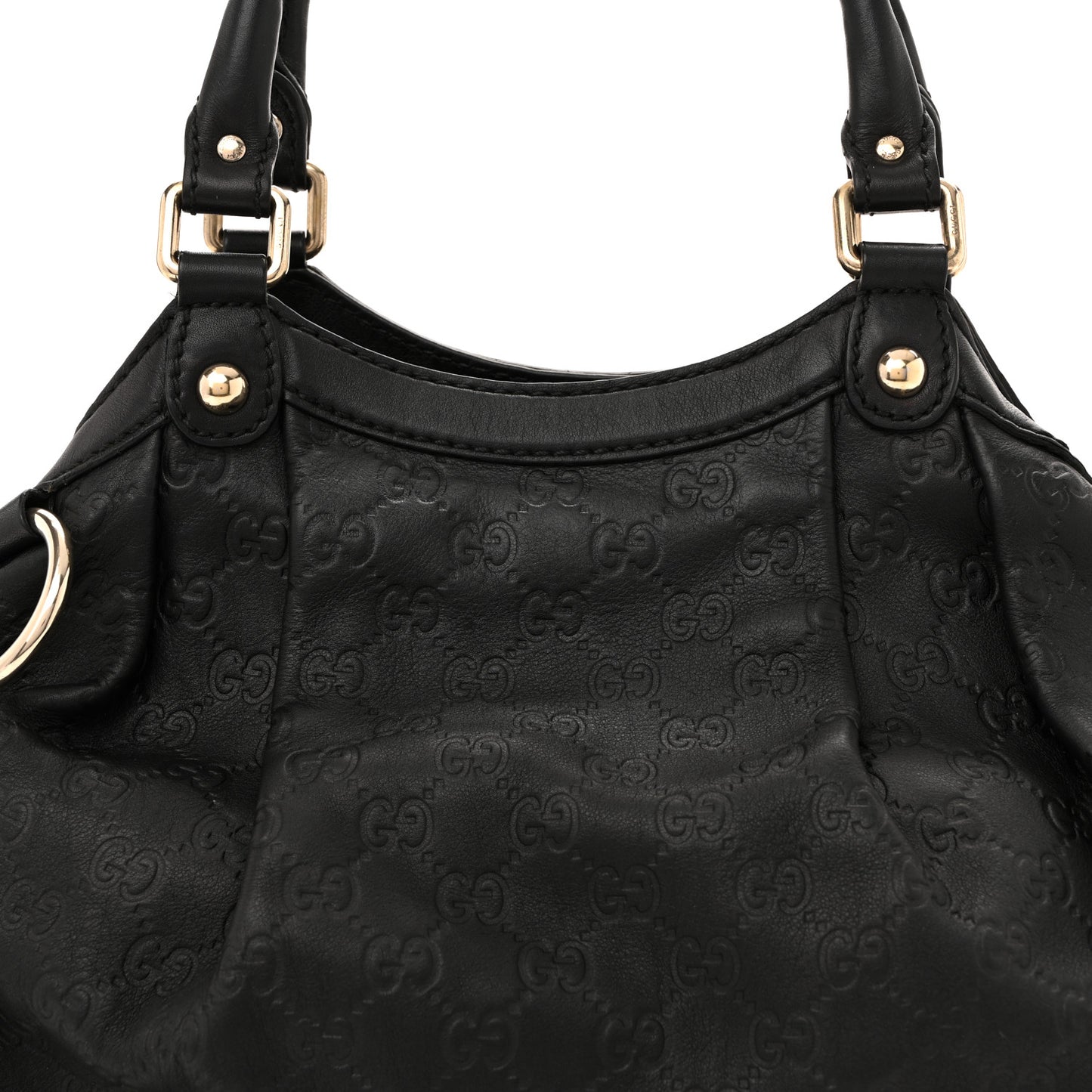 Guccissima Medium Sukey Tote Black