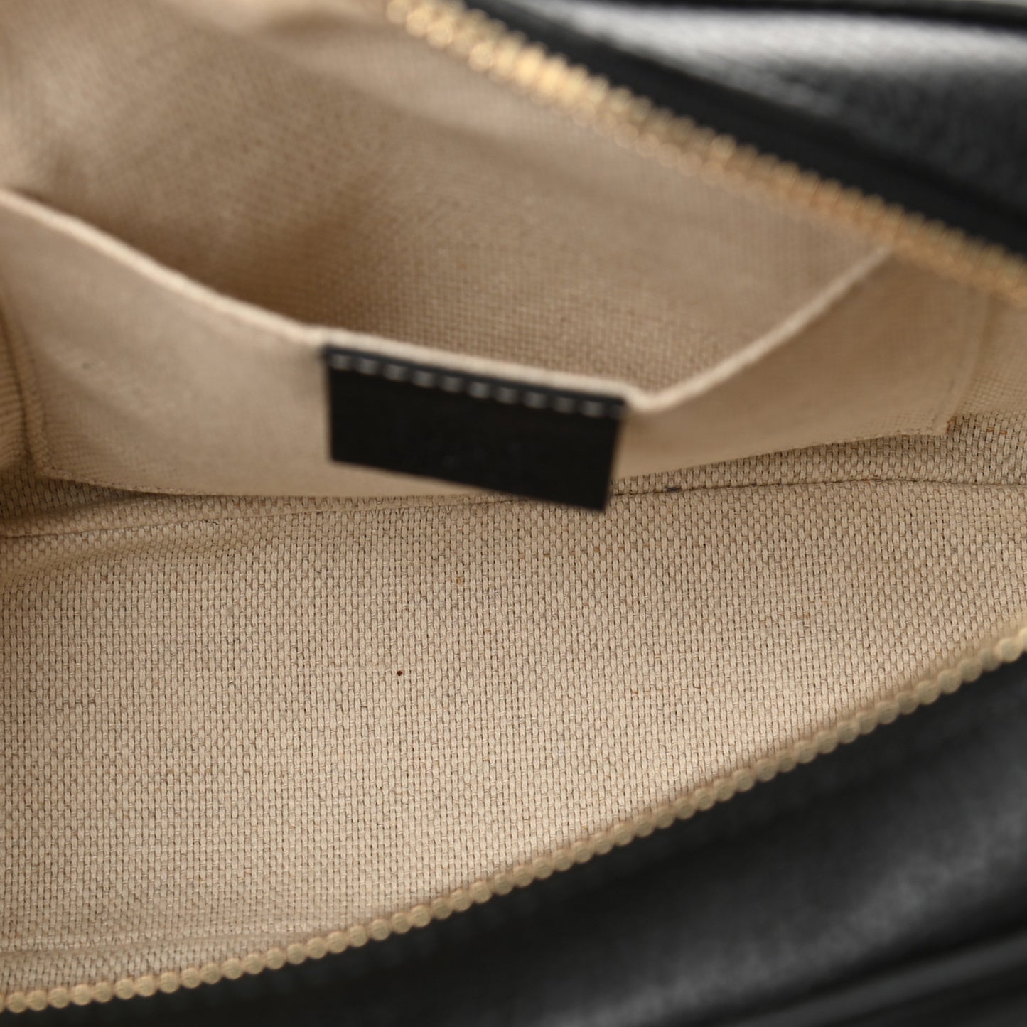 Pebbled Calfskin Small Soho Disco Bag Black