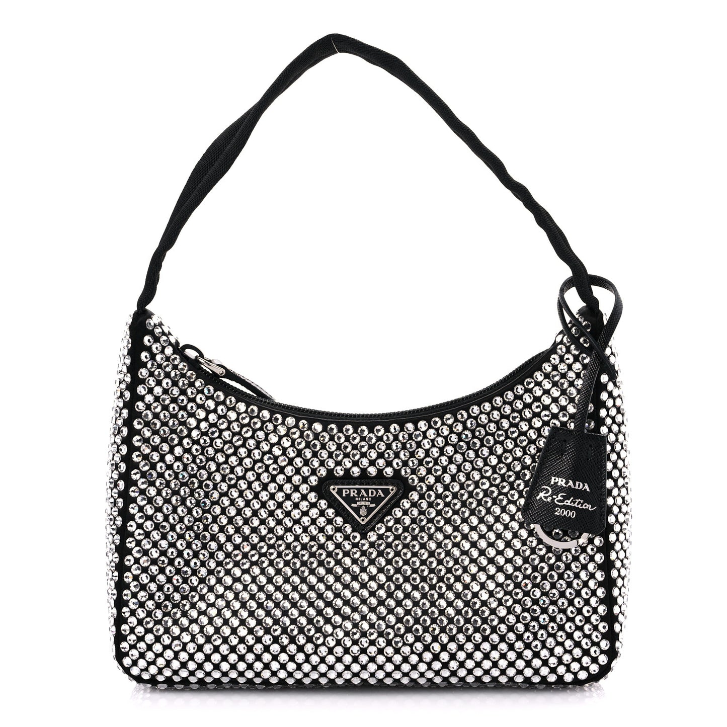 Satin Crystal Mini Re-Edition 2000 Bag Cristal