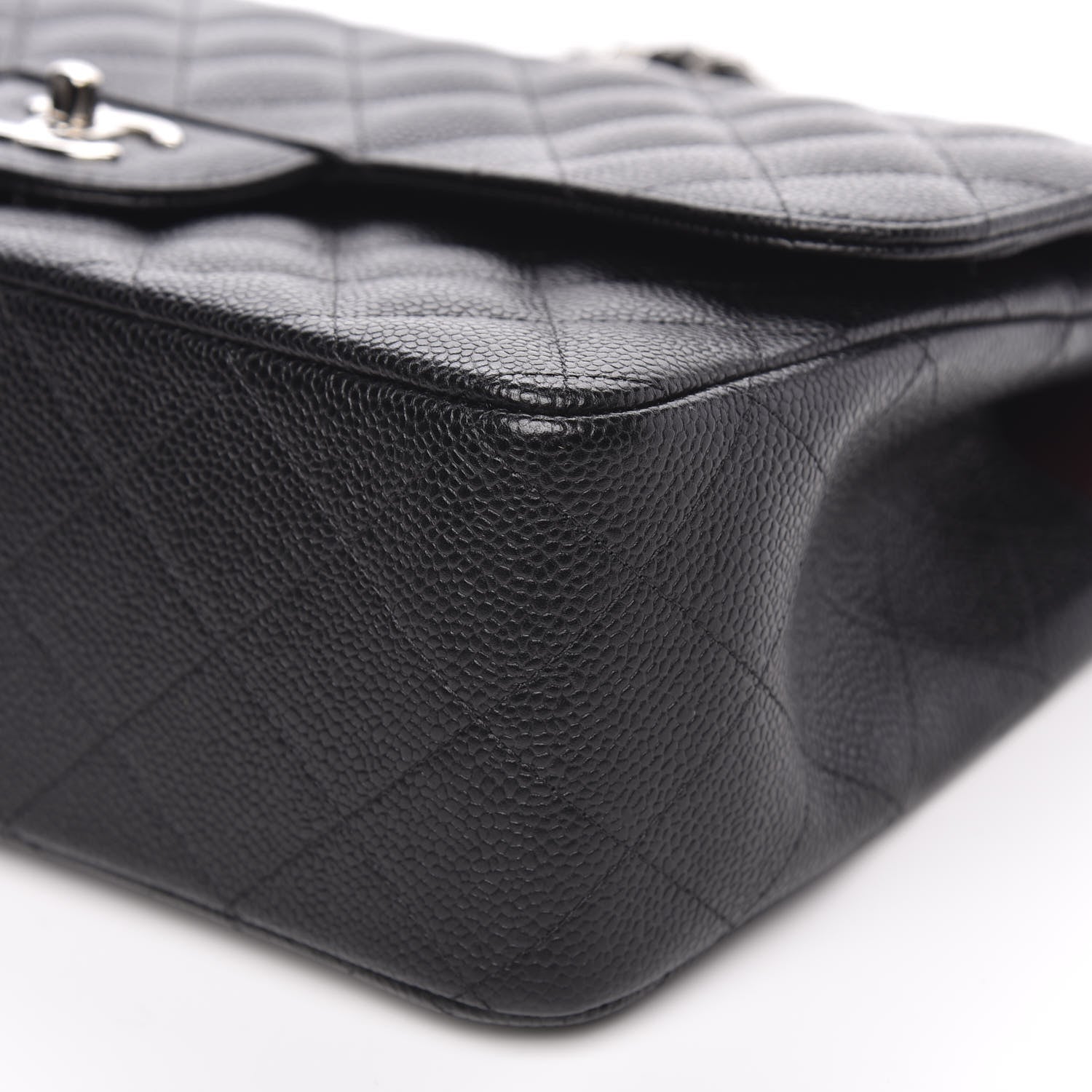 Chanel Caviar Quilted Jumbo Double Flap Black 9 of 11