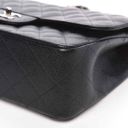 Chanel Caviar Quilted Jumbo Double Flap Black 9 of 11