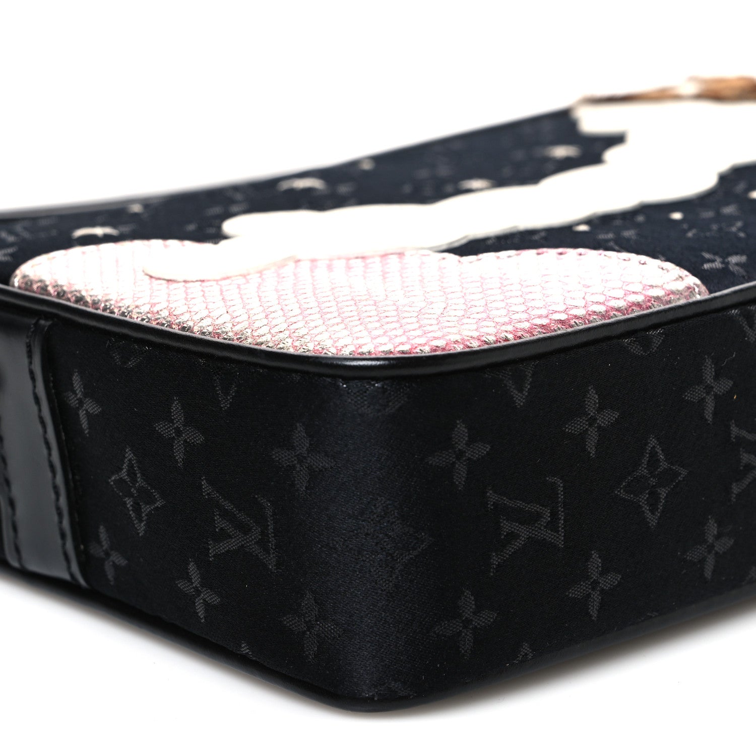 Louis Vuitton Satin Mini Monogram Conte De Fees Pochette Black 8 of 9