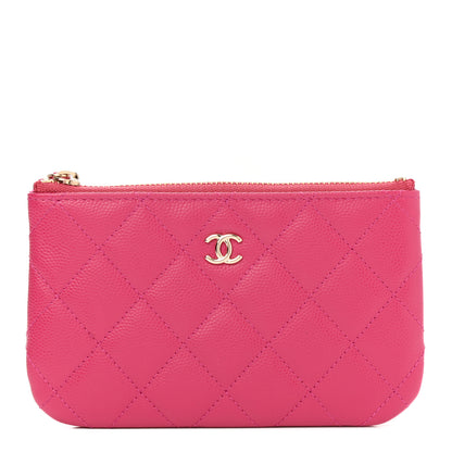 Chanel Caviar Quilted Small Cosmetic Case Pink 1 of 8