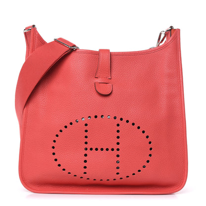 Hermes Taurillon Clemence Evelyne III GM Bougainvillea 1 of 11