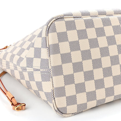 Louis Vuitton Damier Azur Neo Neverfull MM Rose Ballerine 12 of 15