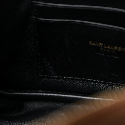 Saint Laurent Grain De Poudre Matelasse Monogram Mini Lou Camera Bag Dark Natural 10 of 11
