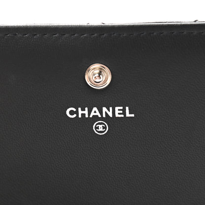 Chanel Lambskin Quilted Large Coco Boy Gusset Flap Wallet Black 11 of 18
