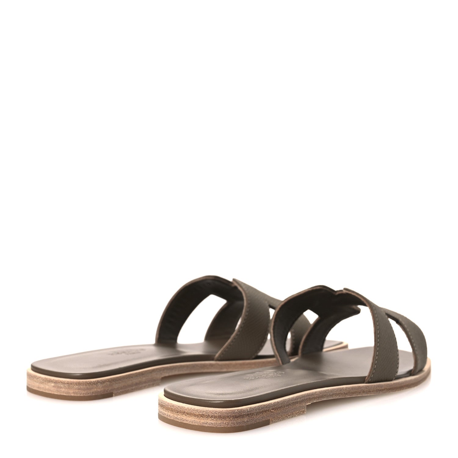 Hermes Epsom Oran Sandals 36 Etoupe 5 of 11