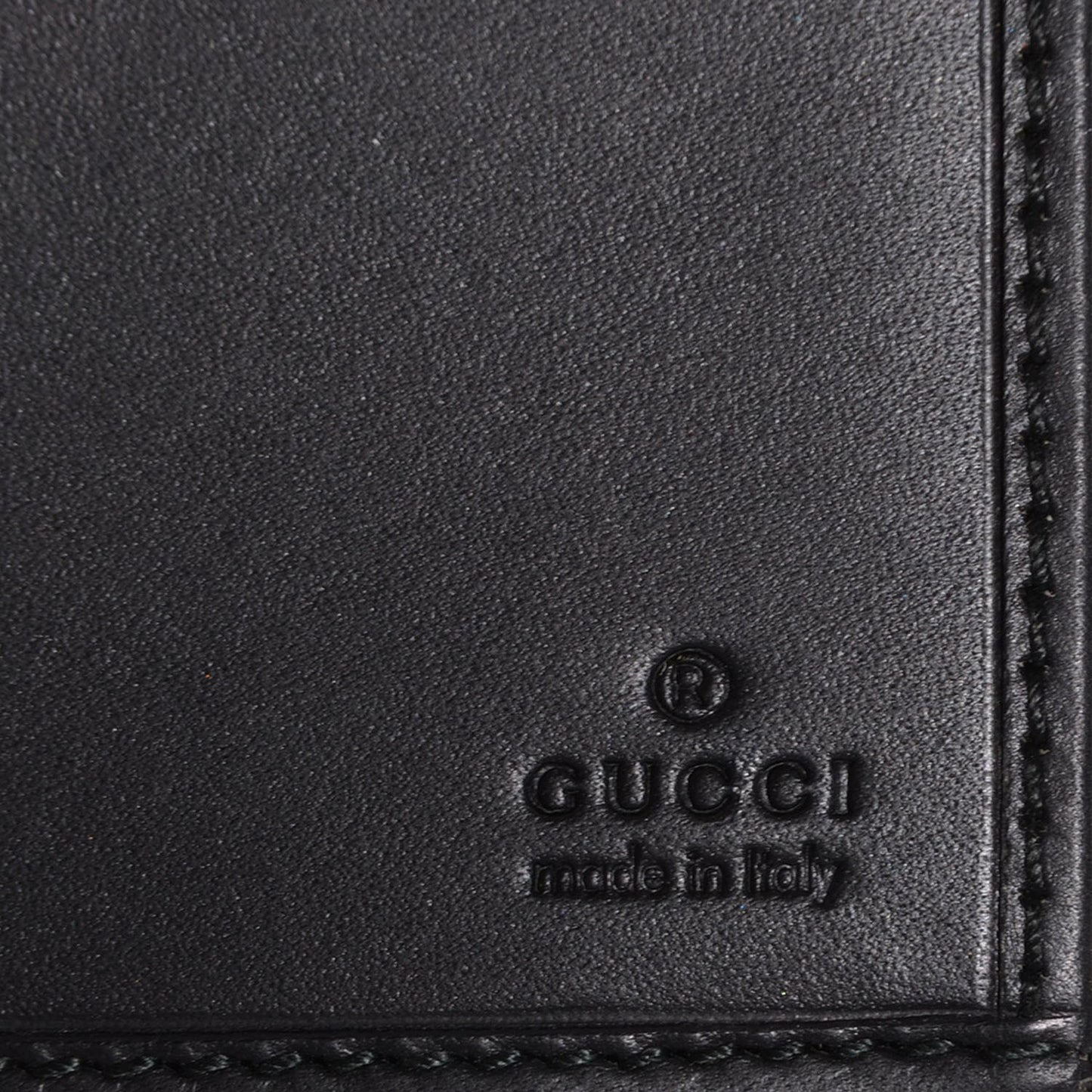 Crystal Monogram Icon Bar Continental Flap Wallet Dark Blue