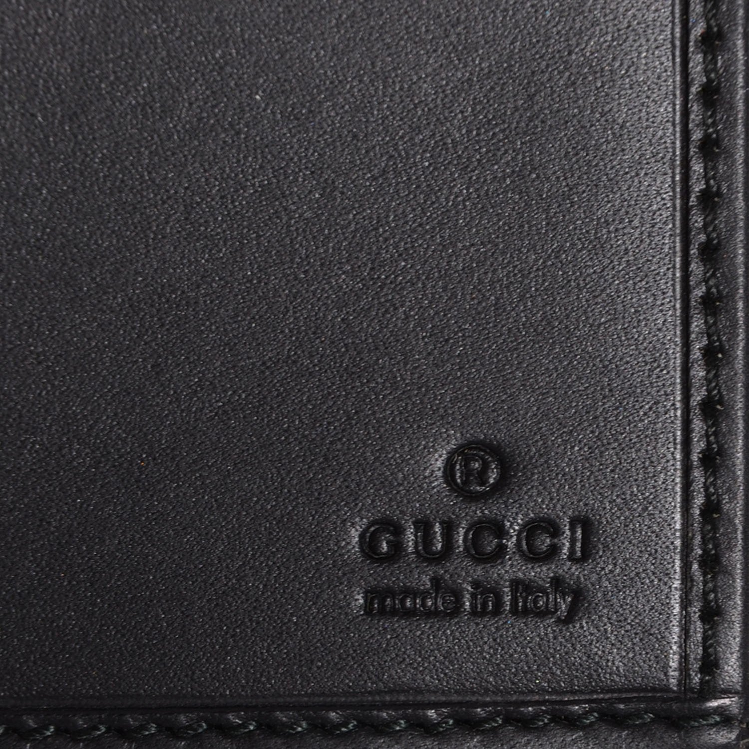 Gucci Crystal Monogram Icon Bar Continental Flap Wallet Dark Blue 6 of 8