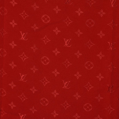 Louis Vuitton Silk Monogram Monaco Scarf Red 1 of 7