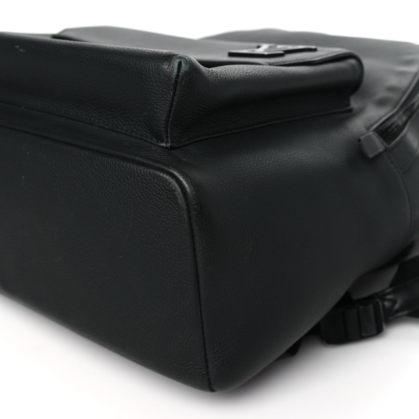 Grained Calfskin Aerogram Takeoff Backpack Black