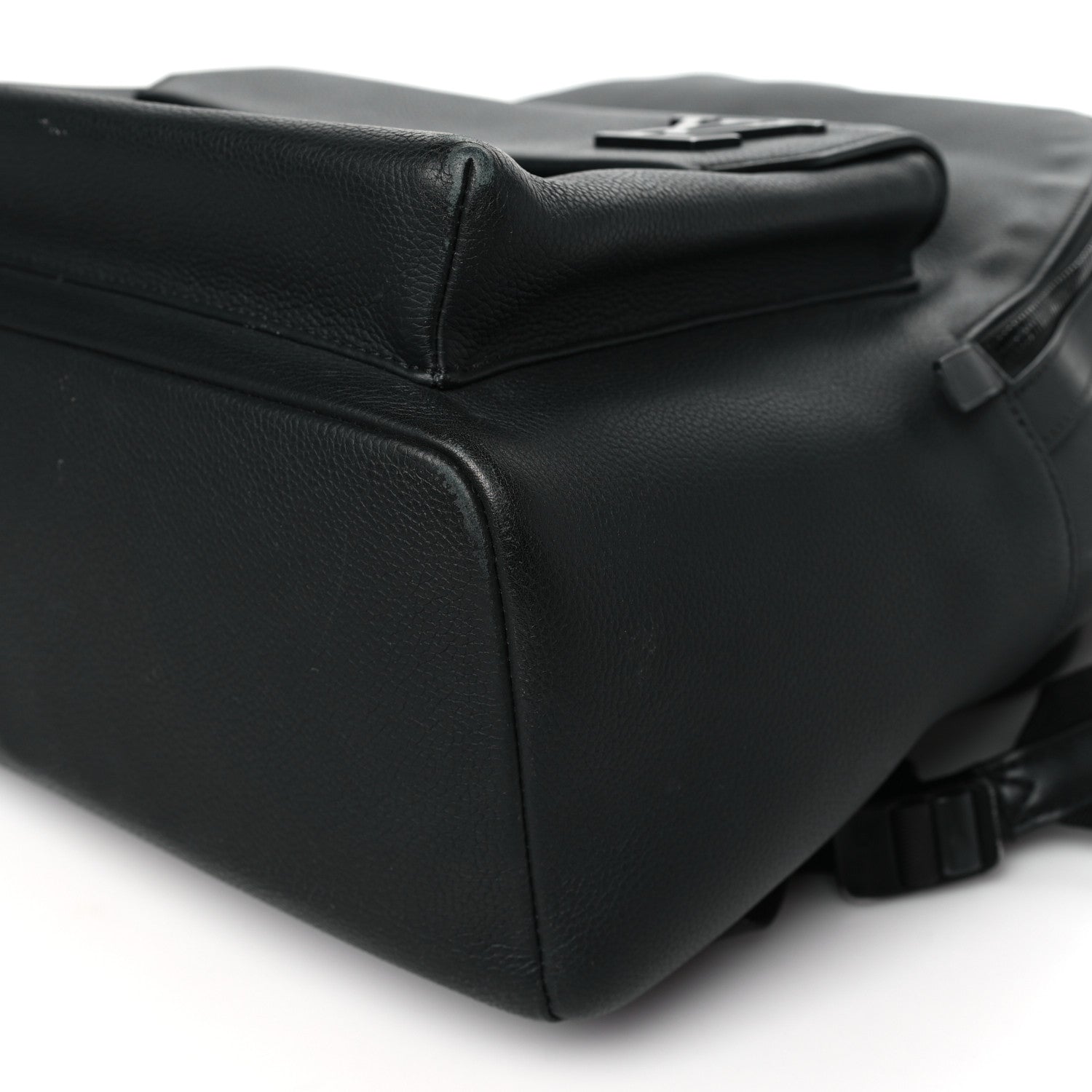 Louis Vuitton Grained Calfskin Aerogram Takeoff Backpack Black 9 of 10