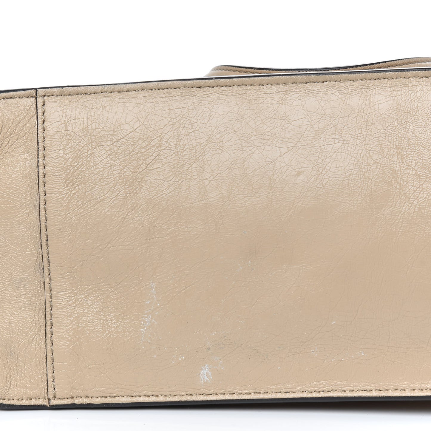 Agnello Old Shine Vitello Go Rain Large Flip Tote Amido Cocco
