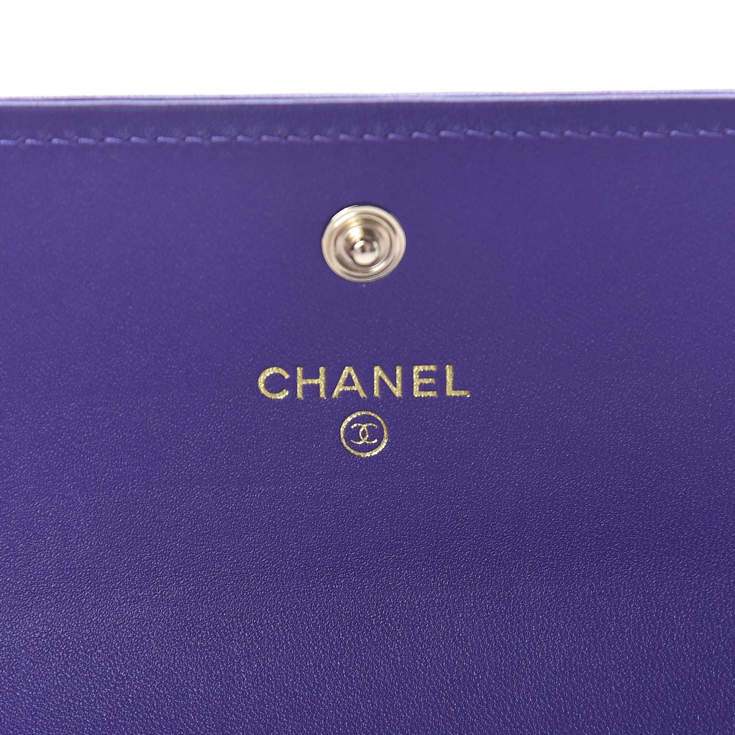 Chanel Lambskin Quilted Medium Boy Flap Wallet Purple 6 of 15