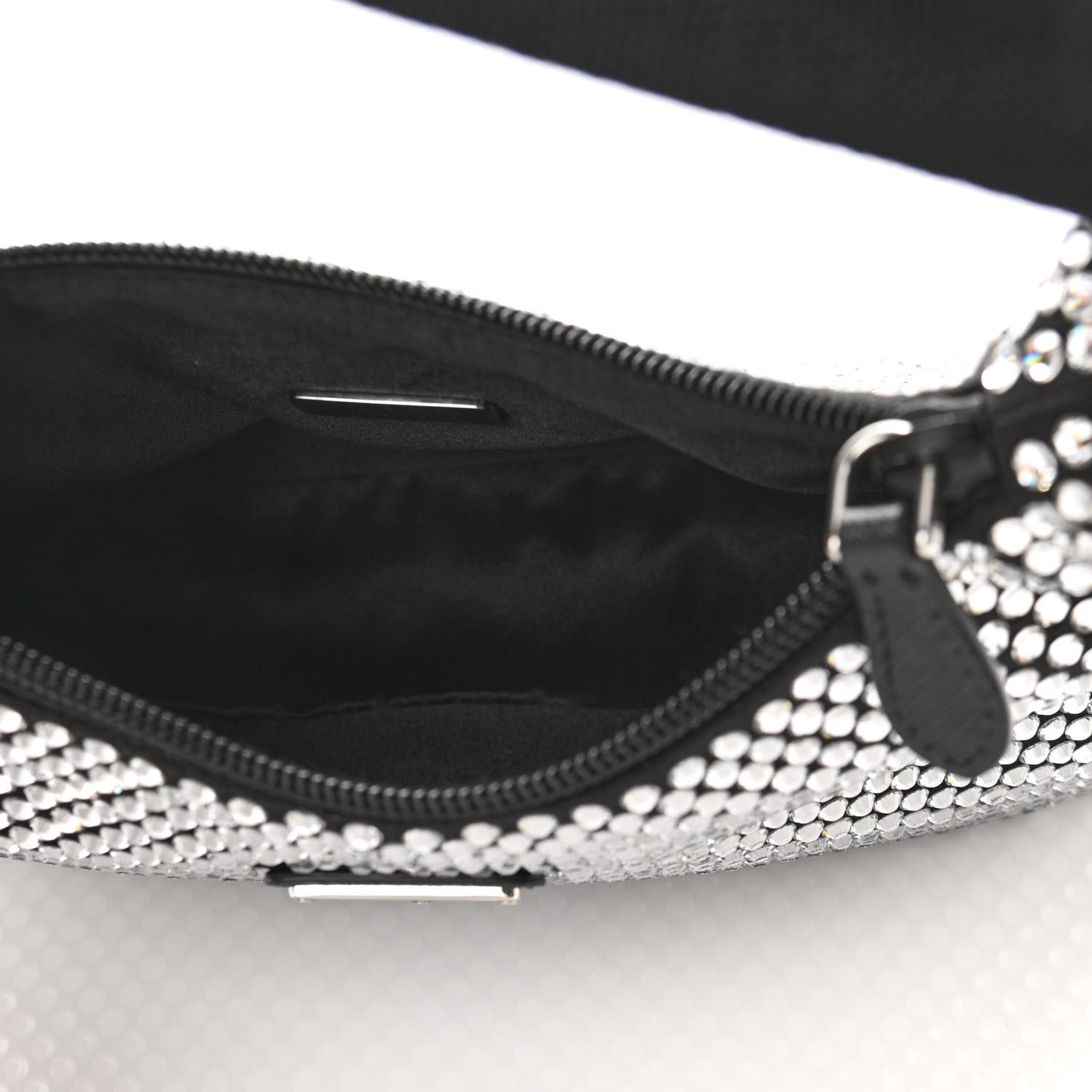 Satin Crystal Mini Re-Edition 2000 Bag Cristal