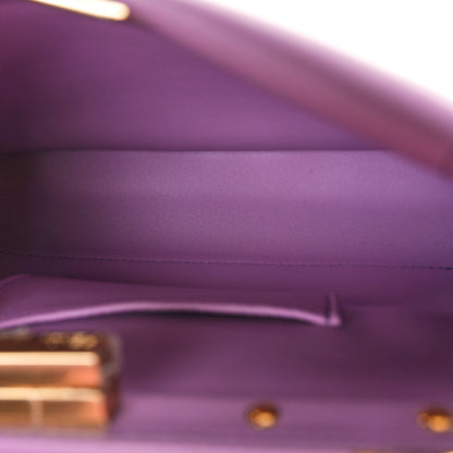 Fendi Nappa Stacked Bar Mini Peekaboo Iconic Satchel Violetta 6 of 10