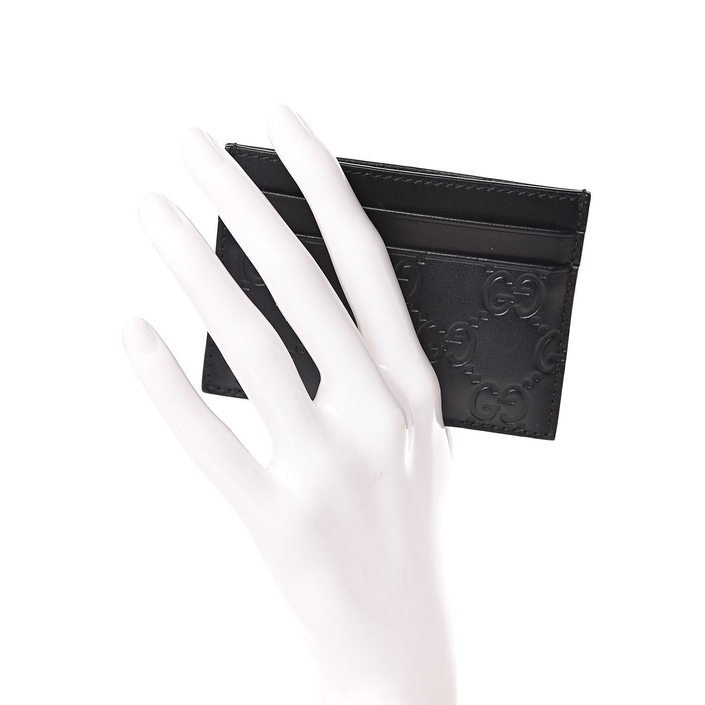 Guccissima Card Holder Black