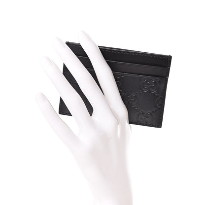 Gucci Guccissima Card Holder Black 2 of 7