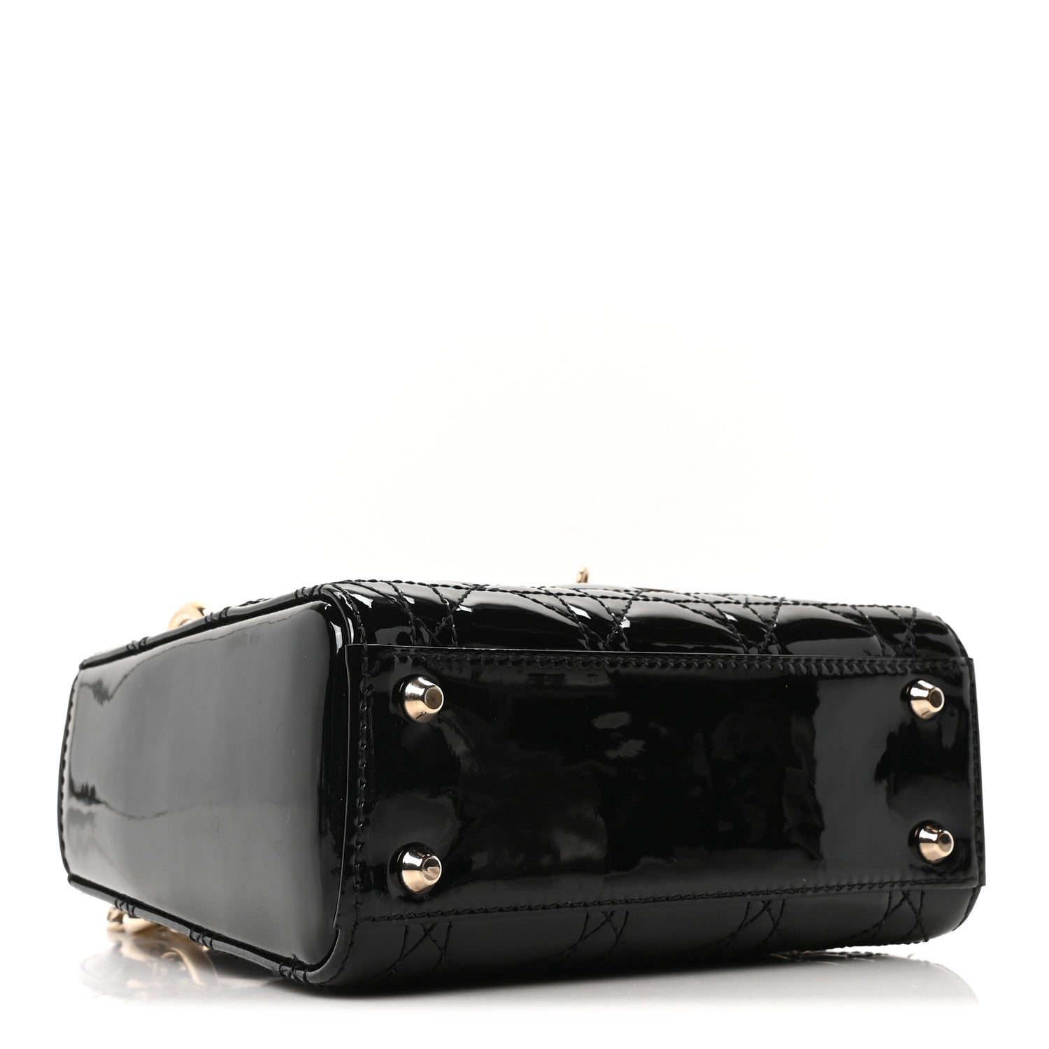 Christian Dior Patent Cannage Mini Lady Dior Black 4 of 9