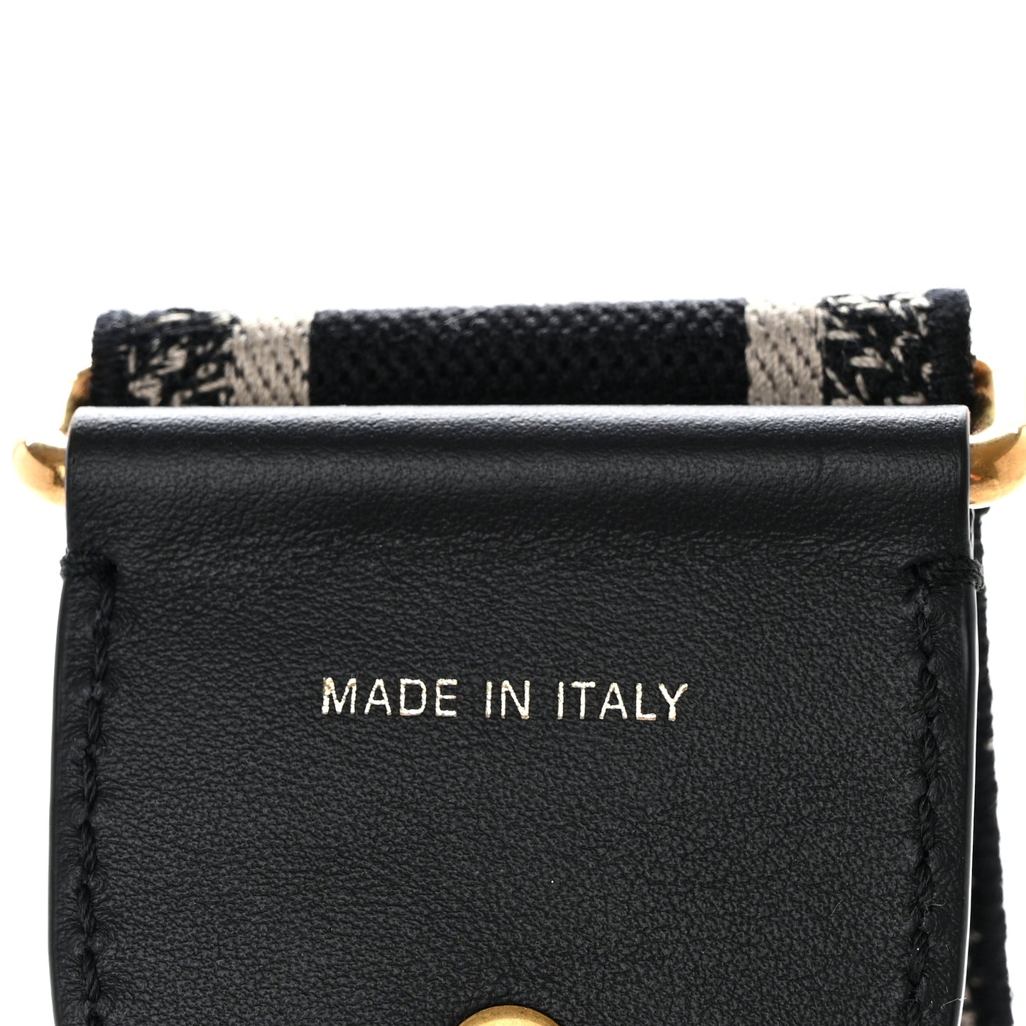 Canvas Embroidered Shoulder Strap Blue