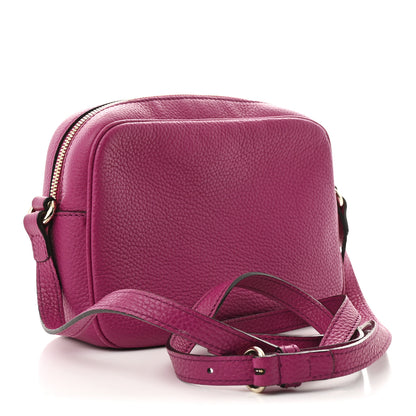 Gucci Pebbled Calfskin Small Soho Disco Bag Bright Bouganville 3 of 12