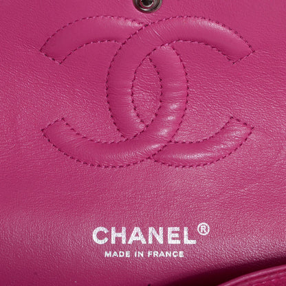 Chanel Iridescent Caviar Quilted Medium Double Flap Pink 7 of 9
