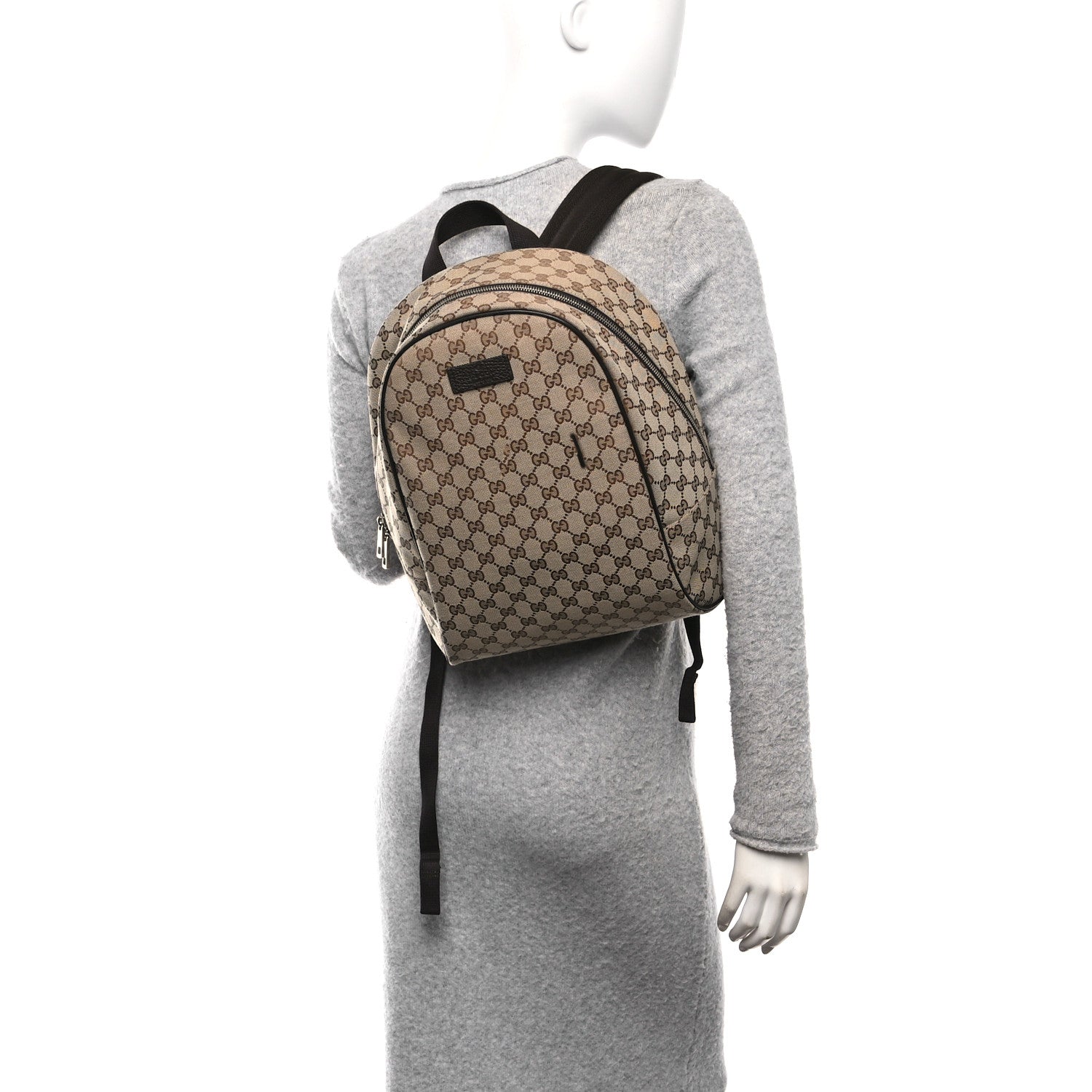 Gucci Monogram Travel Backpack Dark Brown 2 of 10