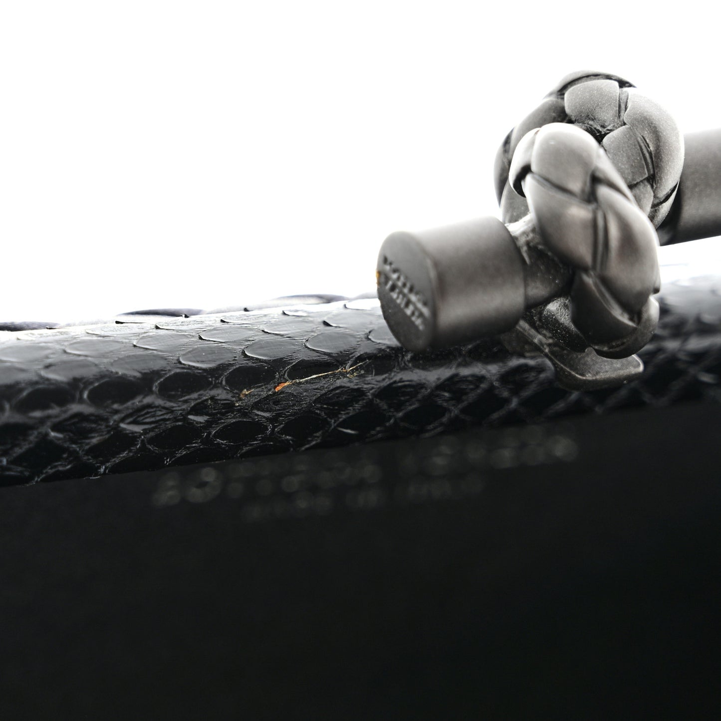 Satin Ayers Intreccio Impero Stretch Knot Clutch Black