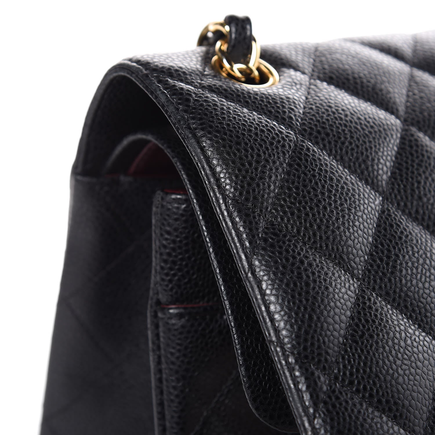 Chanel Caviar Quilted Jumbo Double Flap Black 14 of 16