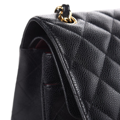 Chanel Caviar Quilted Jumbo Double Flap Black 14 of 16