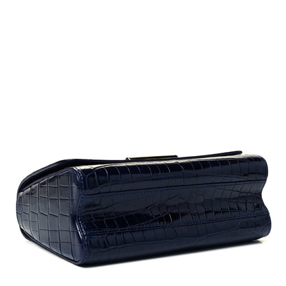 Louis Vuitton Crocodile Twist Shoulder Bag MM Saphir 3 of 7