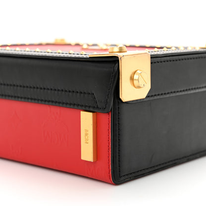 MCM Odeon Calfskin Small Berlin Crossbody Red 10 of 11