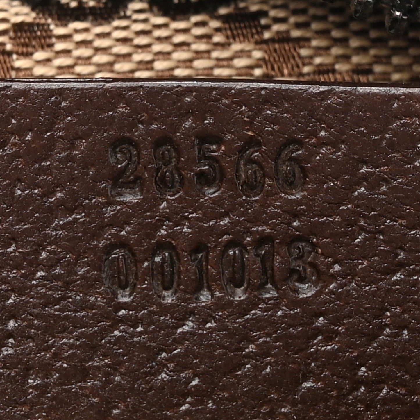 Monogram Web Belt Bag Dark Brown
