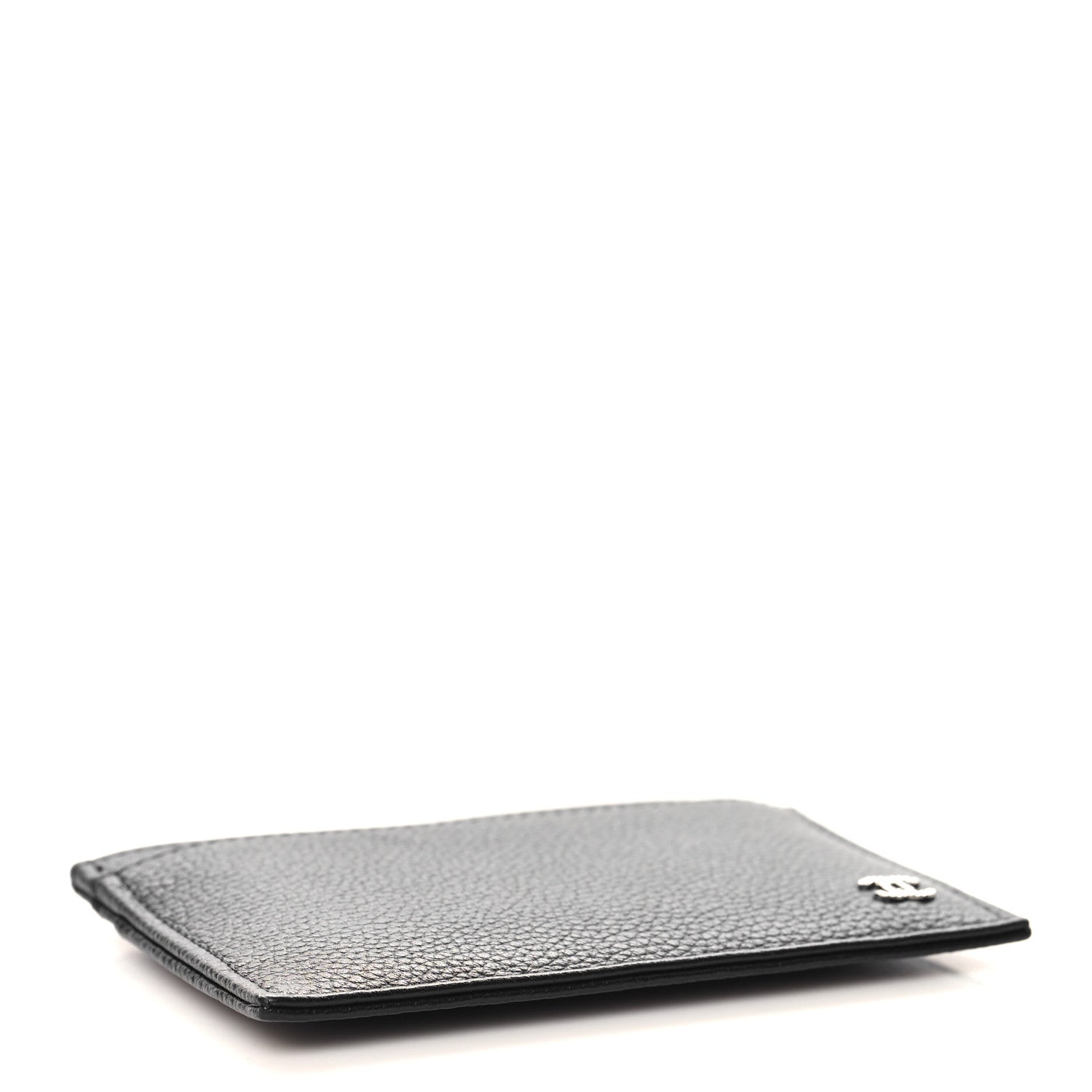 Chanel Grained Calfskin CC Card Holder Black 1696368 – FASHIONPHILE