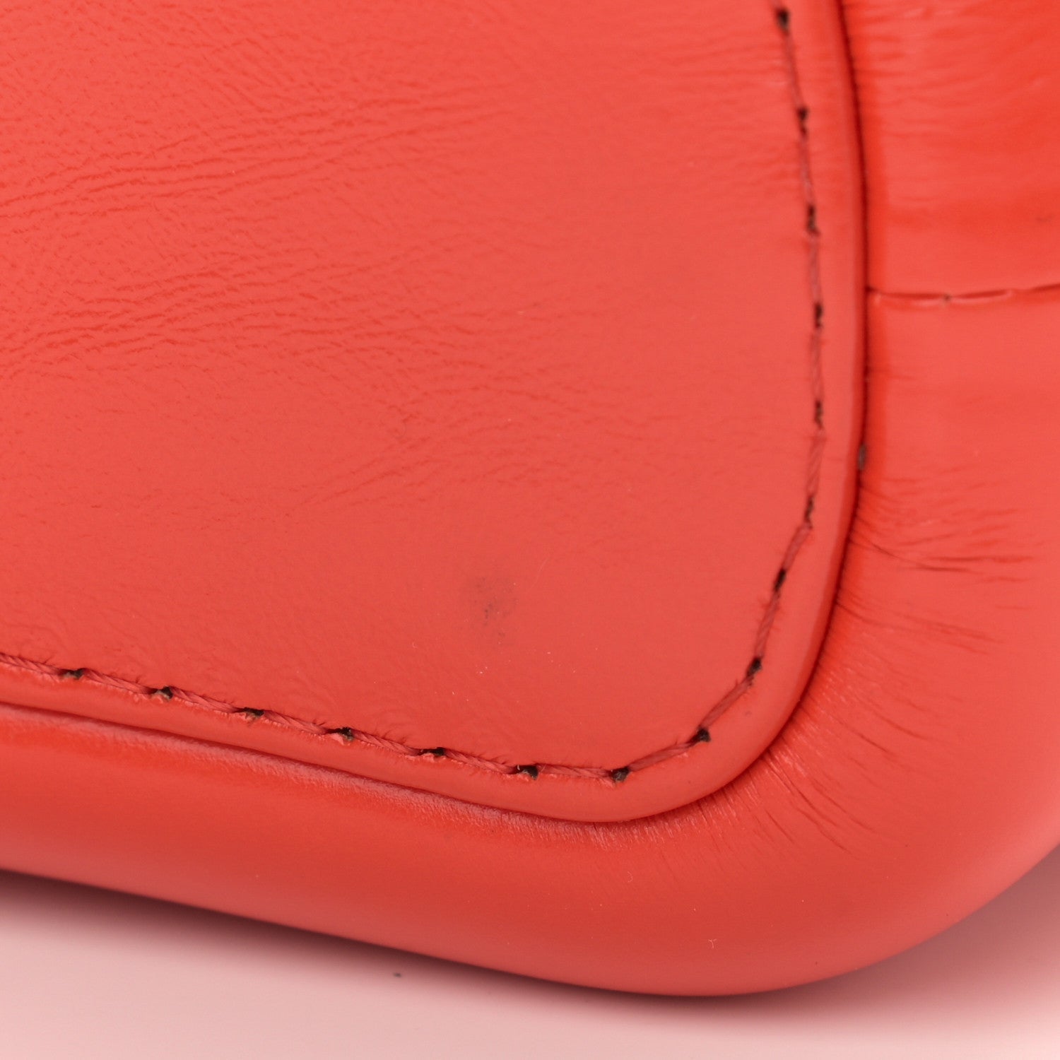 Chanel Aged Calfskin Quilted Small Gabrielle Hobo Red 11 of 11