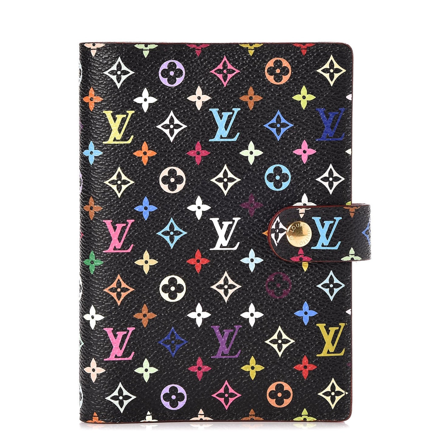 Monogram Multicolor Small Ring Agenda Cover Black Grenade