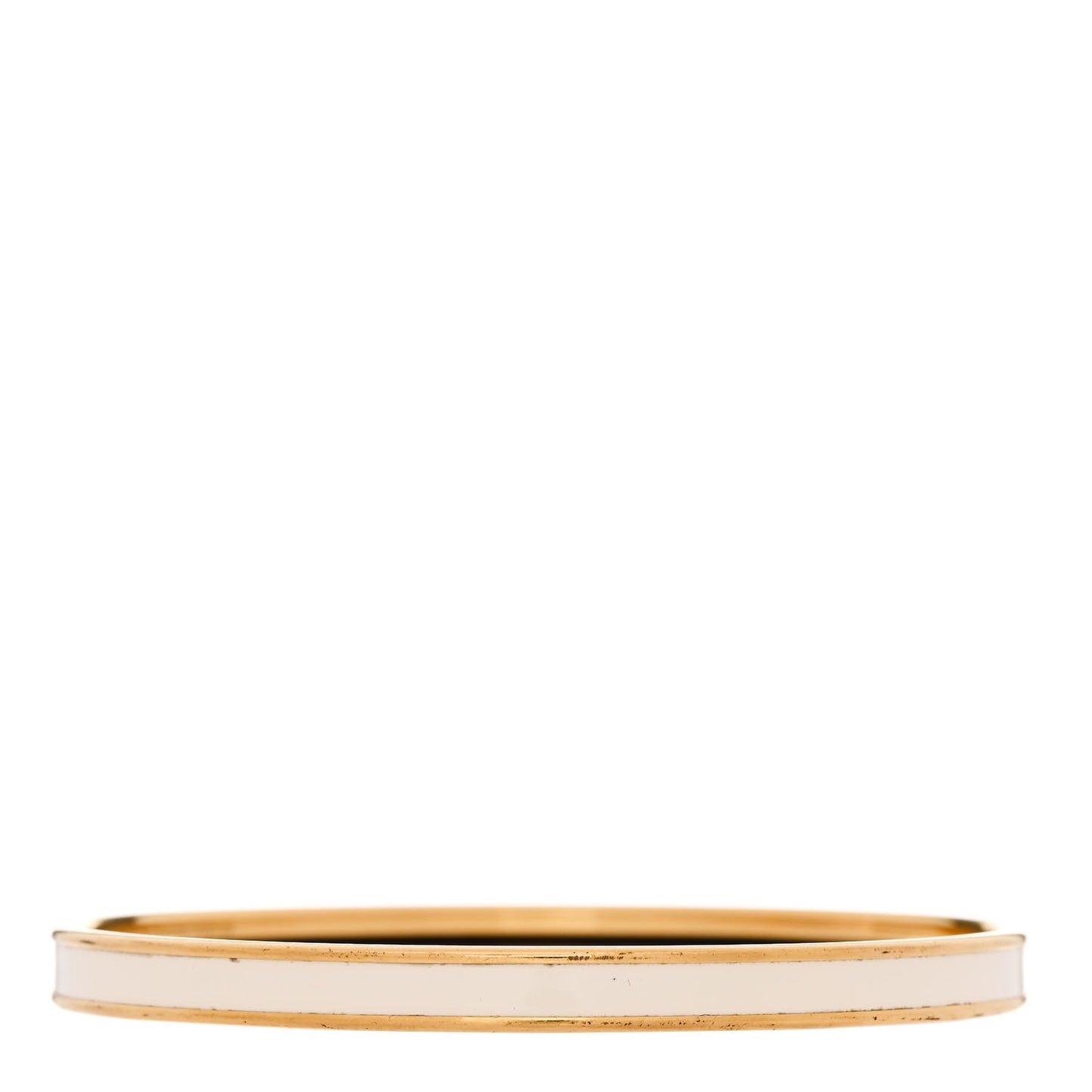 Enamel Printed Extra Narrow Bracelet 65 Craie