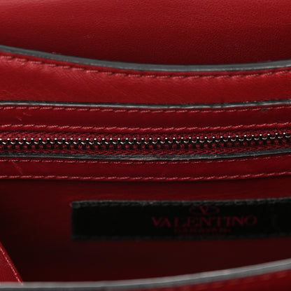 Valentino Garavani Vitello Loveblade Embellished Chain Flap Bag Rubino 9 of 16