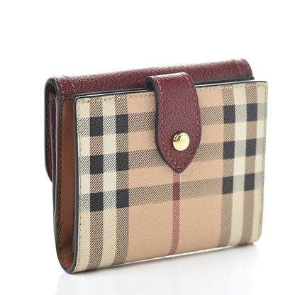 Burberry Haymarket Check Luna French Walle Burgundy 3 of 8