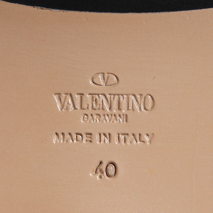 Valentino Garavani Soft Nappa Leather Ascot Ribbon Lace-Up Riding Boots 40 Black 7 of 9