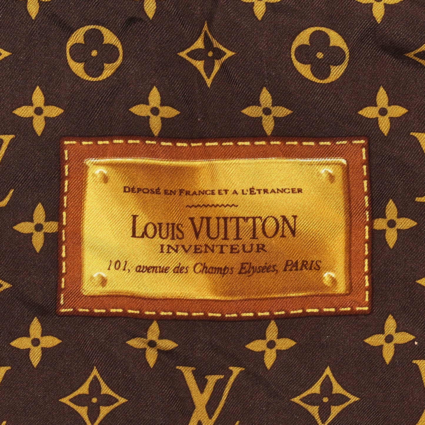 Silk Monogram Classic Square Scarf