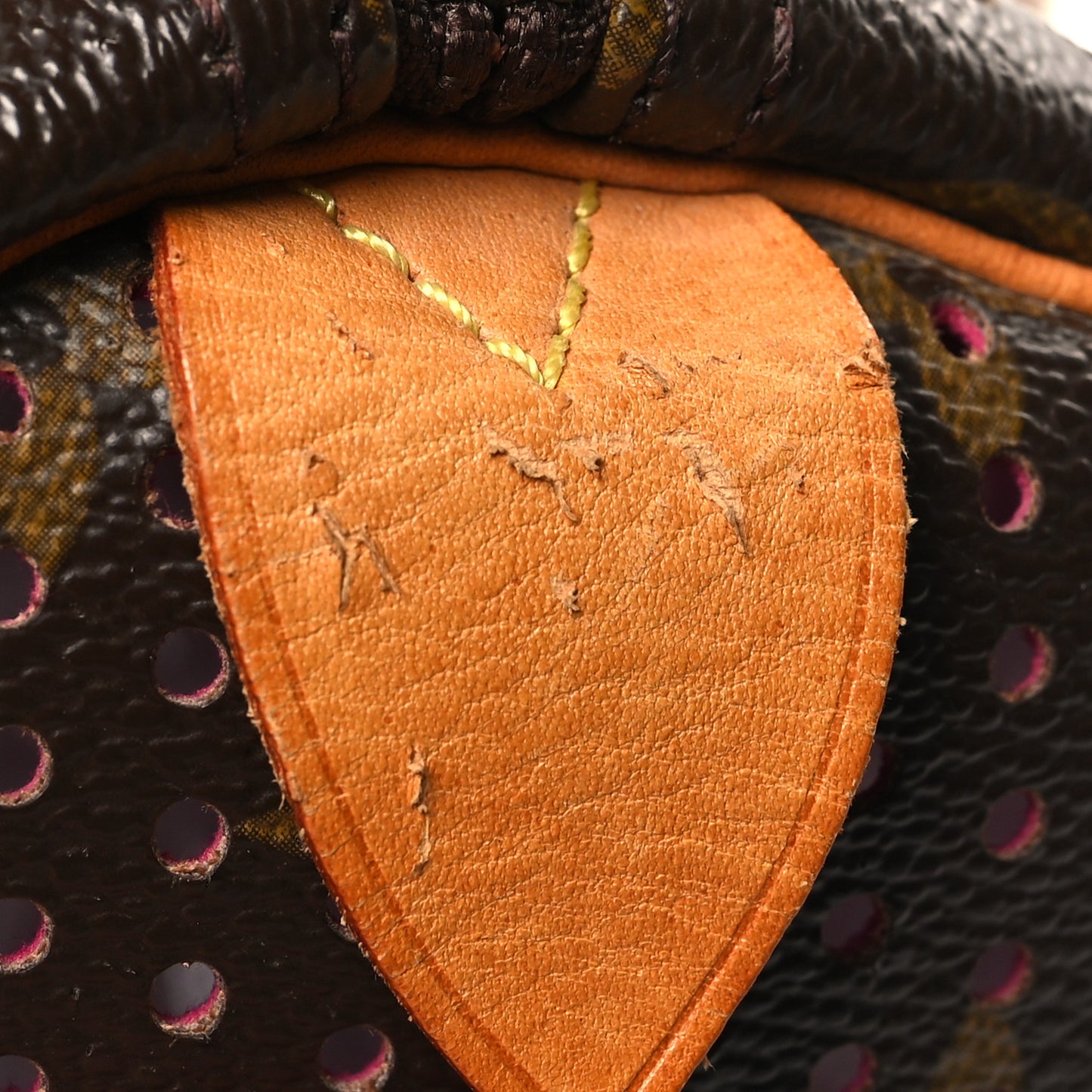 Monogram Perforated Speedy 30 Fuchsia