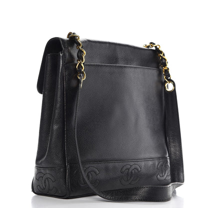 Chanel Caviar CC Shoulder Bag Black 3 of 15