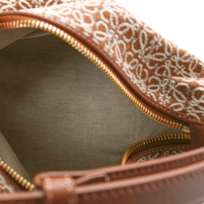 Loewe Jacquard Anagram Calfskin Small Cubi Bag Tan Pecan 4 of 8