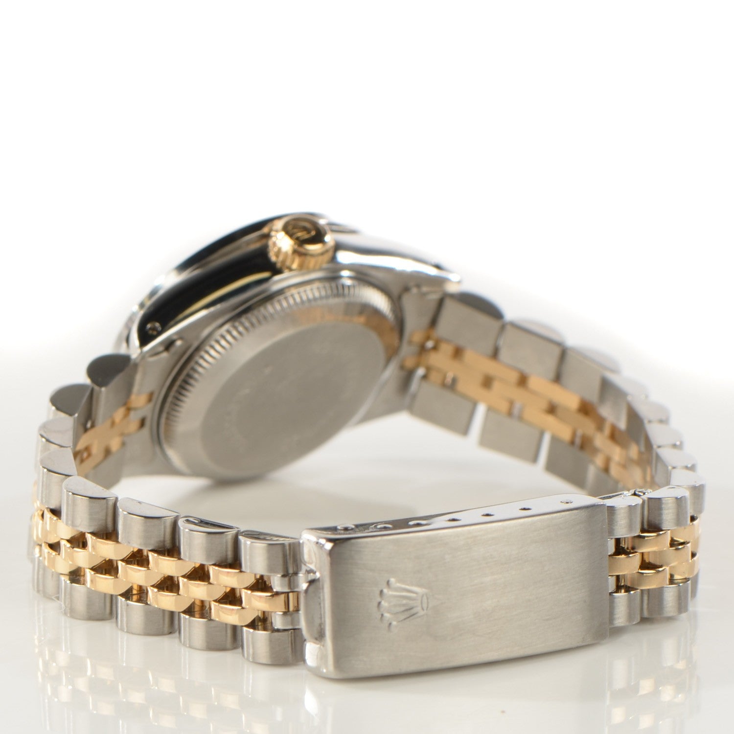 Rolex Stainless Steel 18K Yellow Gold Diamond Mother Of Pearl 26mm Oyster Perpetual Datejust Watch 4 of 6